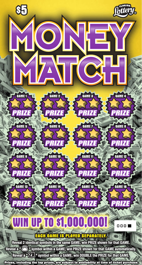 MONEY MATCH: scratch-off ticket