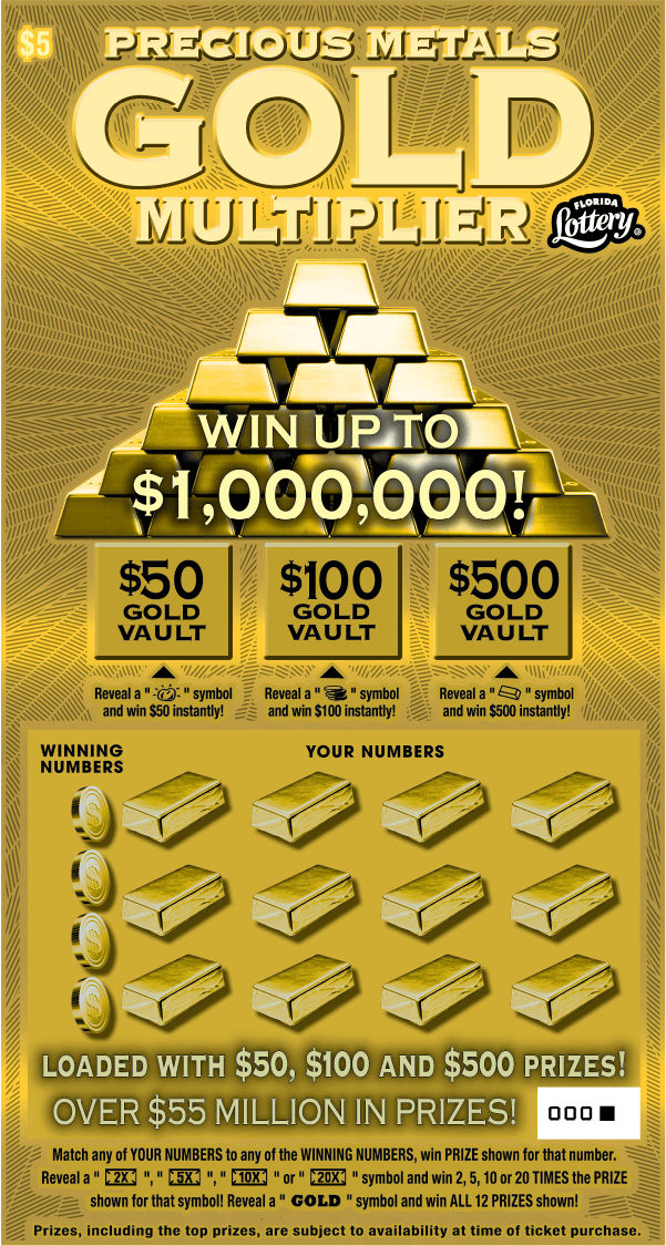 PRECIOUS METALS GOLD MULTIPLIE: scratch-off ticket