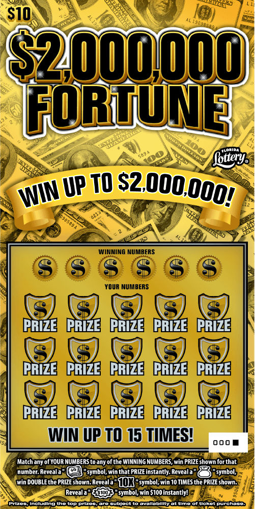 $2,000,000 FORTUNE: scratch-off ticket