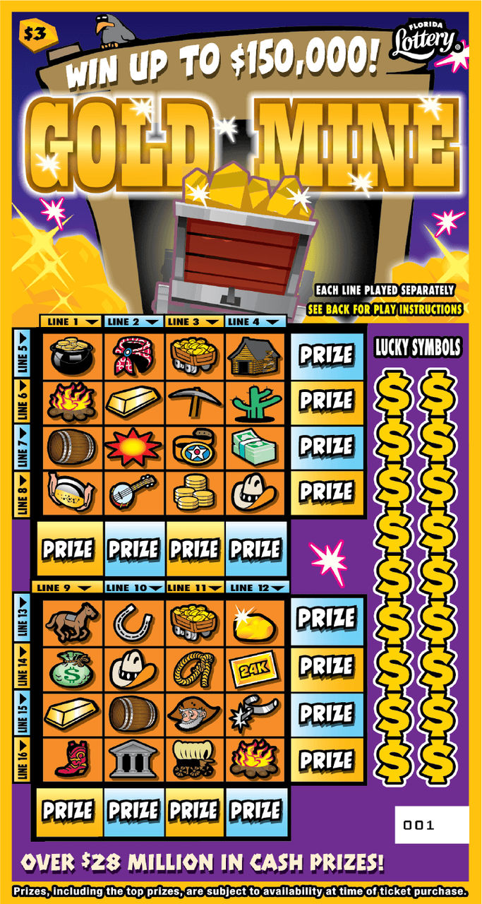 GOLD MINE: scratch-off ticket