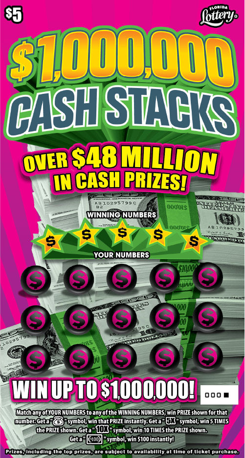 $1,000,000 CASH STACKS: scratch-off ticket