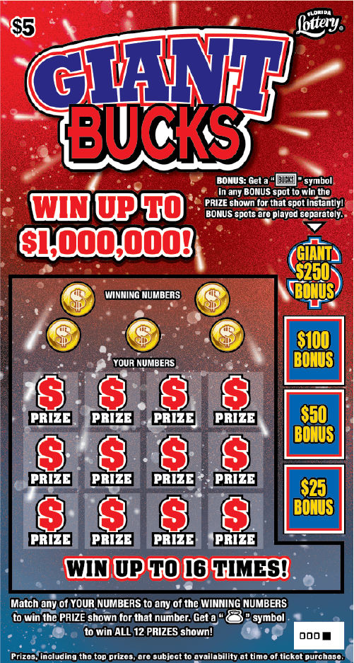 GIANT BUCKS: scratch-off ticket